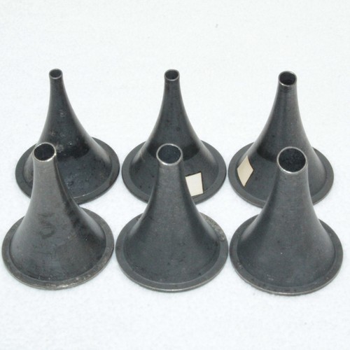 Richards Set of 6 Ear Speculums: sizes 3mm, 3.5mm, 5mm, 5.5mm, 6mm, 7mm
