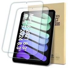 2-Pack Screen Protector Compatible with iPad Mini 7 2024 A17 Pro/ iPad Mini 6...