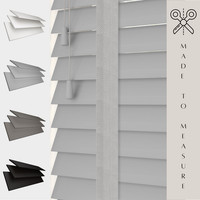 MADE TO MEASURE FAUX WOOD 50MM VENETIAN BLINDS SLATS TAPE GREY WHITE