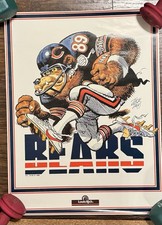 Chicago Bears 1988 Jack Davis Vintage Poster