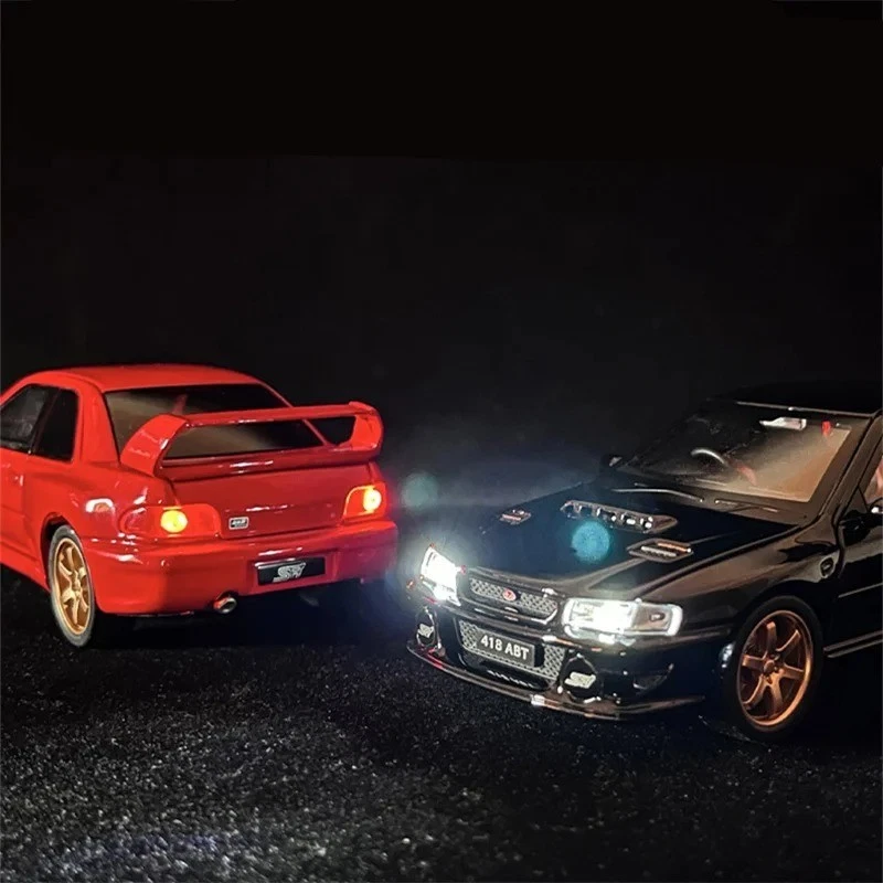 1/32 Subaru Impreza WRX STI Diecast Model Sports Car Sound Light Kids Gift Toys - Image 3 of 4