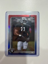 Topps Chrome Jeremy Chinn Las Vegas Raiders NFL Football Rookie Card #184 2025. rookie card picture