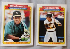 1991 Topps Woolworth Baseball Highlights  #1-33 Baseball Card Pick one