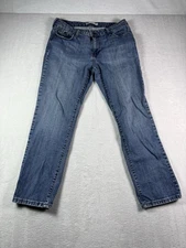 Signature Levi Women's Jeans 12 Blue Mid Rise Skinny Stretch Denim Cotton Blend