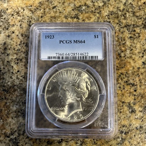 1923 Peace Silver Dollar MS64 PCGS