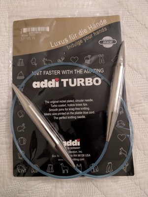 Addi Turbo Circular Knitting Needles 32'' ( 80cm) US 19, 15mm, #4016431980152 New