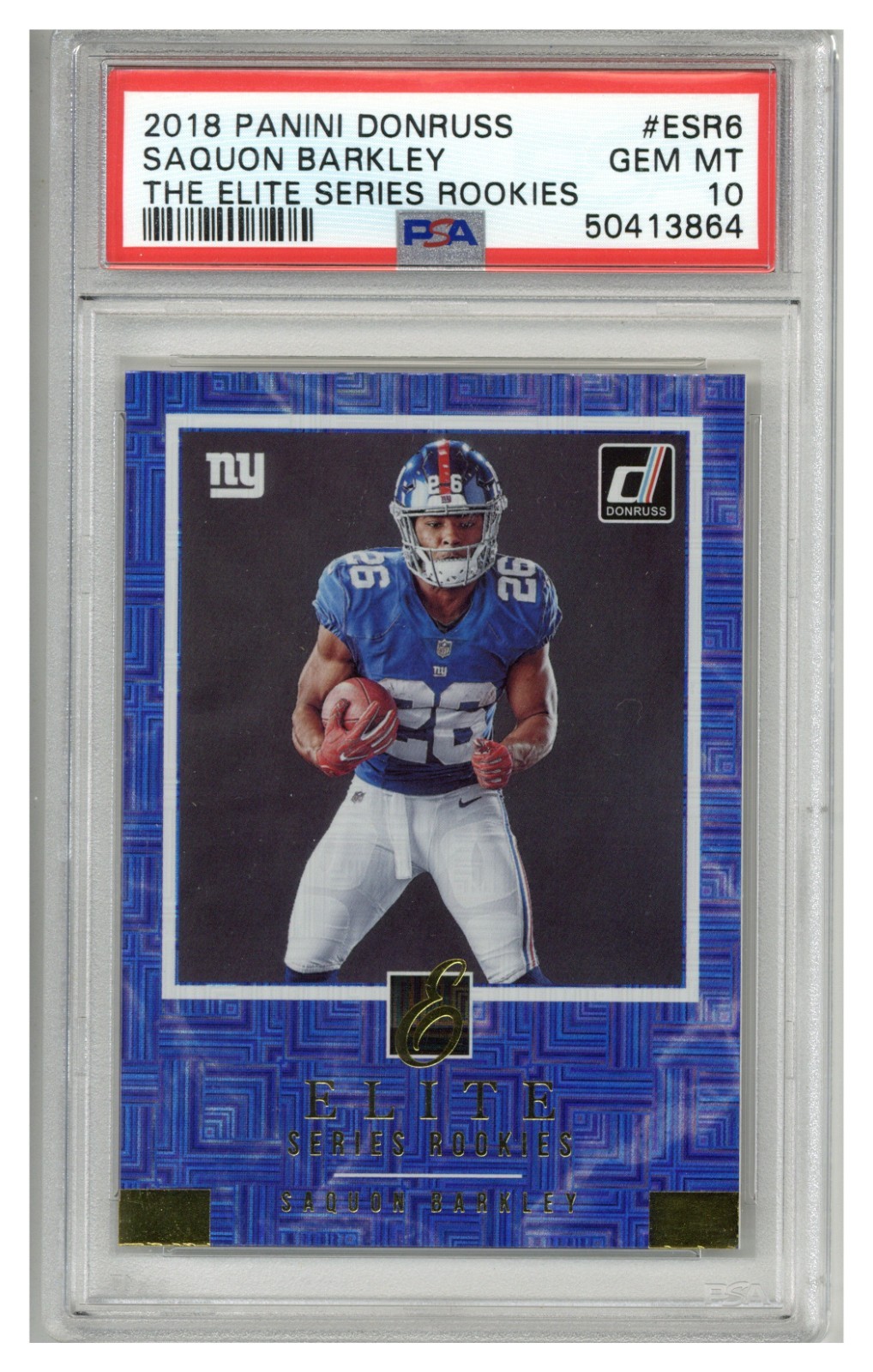 Saquon Barkley Panini Donruss the Elite Series Rookies #ESR6 Base