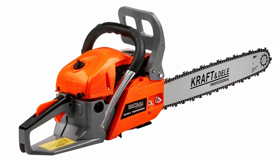 Benzin Kettensäge 5,9PS Motorsäge Set Zubehör inkl. 2x Schiene 2x Kette 16" 18" - Bild 3 von 4