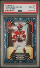 2023 PANINI PRIZM NAVY CAMO #149 PATRICK MAHOMES II 20/25 PSA 10