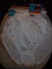 3 PR RADIANT~VANITY FAIR~LIGHT CONTROL~HI-CUT~NYLON PANTIES~NIP~SZ 6~ASSTD