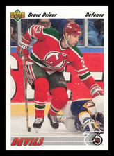 1991-92 Upper Deck Bruce Driver #292 New Jersey Devils NHL Hockey Card