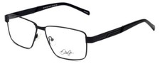Dale Earnhardt Jr. DJ6816 Unisex Rectangular Reading Glasses in Satin Black 60mm