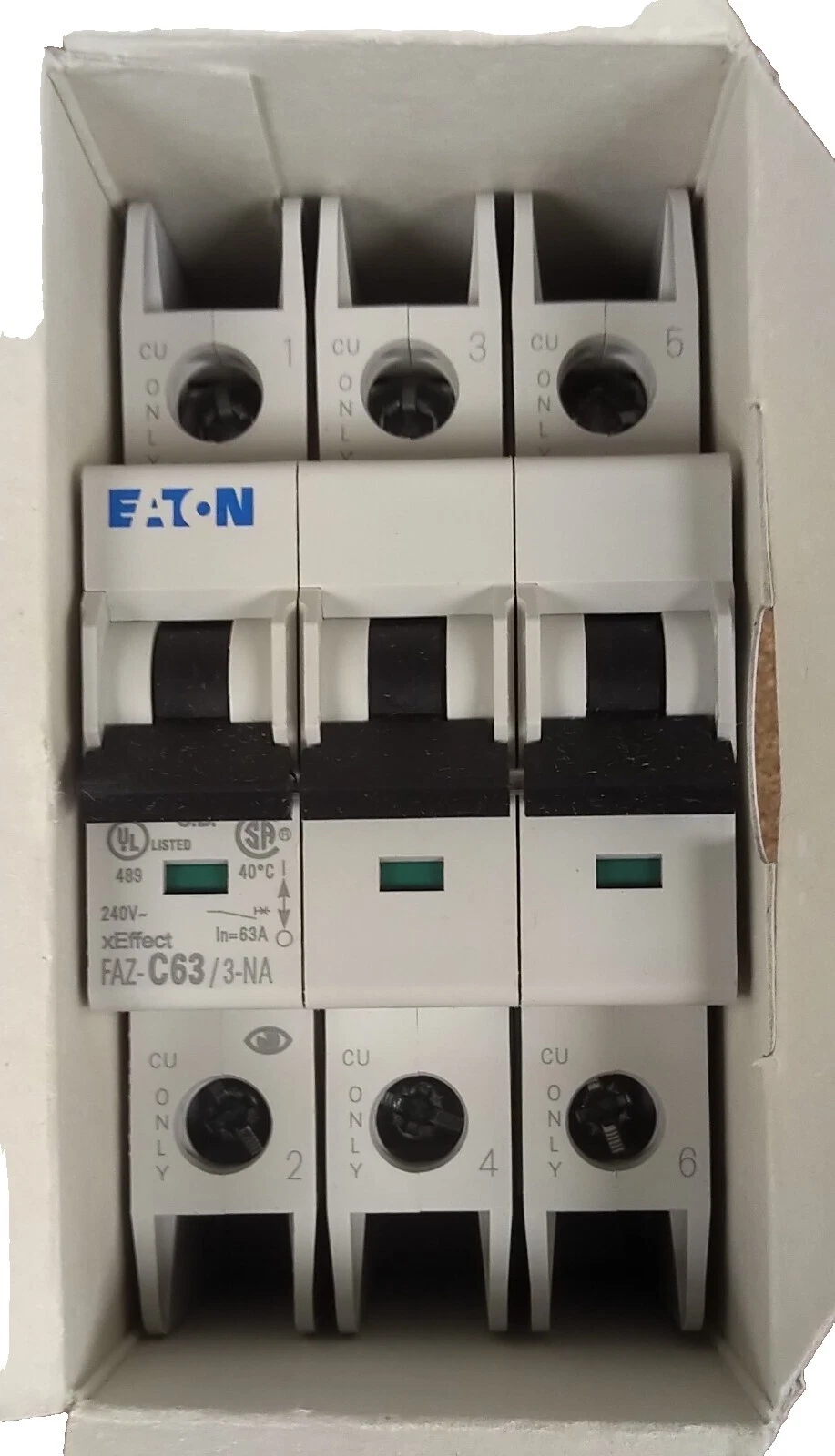 Los interruptores industriales Eaton 3 Polos