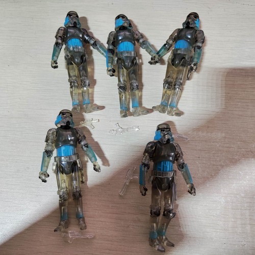 Lot of 5pcs Clear Transparent Stormtrooper Shadow Trooper 3.75" Action Figure - Picture 3 of 4