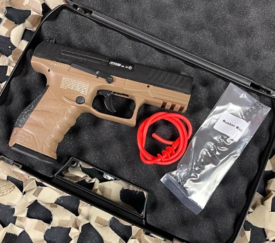 UMAREX New T4E .43 Cal Walther PPQ M2 LE Training Paintball Pistol (2292102) - FDE