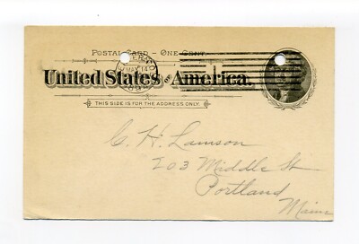 Denver CO 1890's Business Postcard, W.F. Bauer, 1151 S. 13th Street
