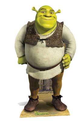 Shrek Dreamworks Ogre Mini Pappaufsteller - Spaßgröße Für Partys