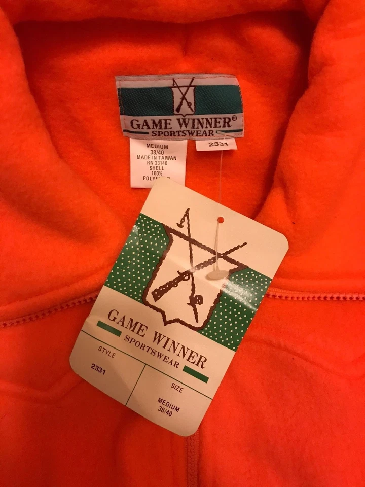 Game Winner Sportswear Medium Hunting Fleece Parka  38/40 Style 2331 - Image 4 of 4