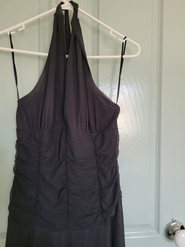 Miss Shop Black Halter Neck Dress Size 12 - Picture 2 of 5