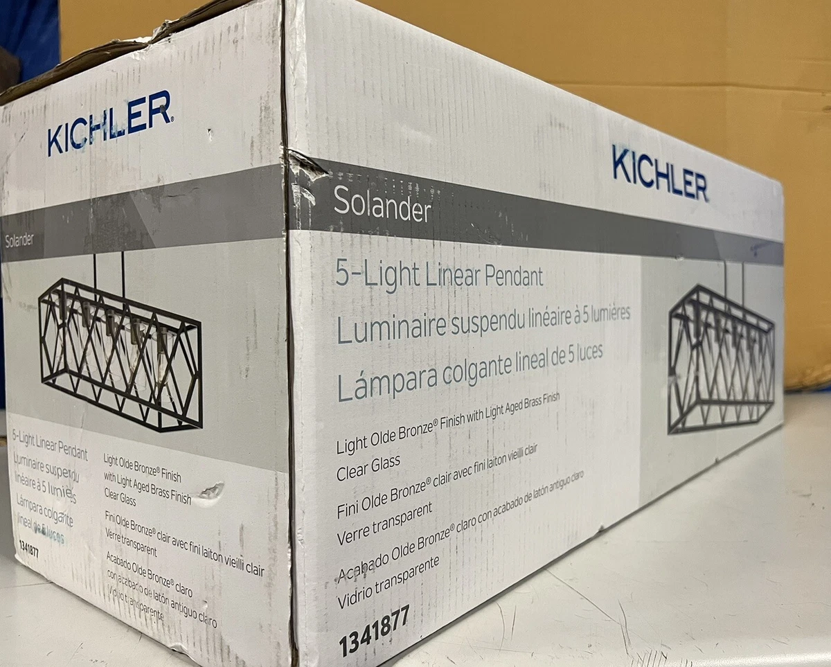 Solander 5 Light Linear Chandelier Olde Bronze - 82317 - 1341877