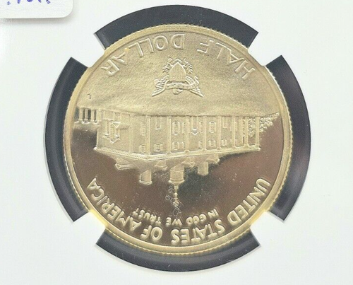 1982-S PF69 ULTRA CAMEO George Washington Commemorative Half Dollar NGC #495 - Picture 2 of 4