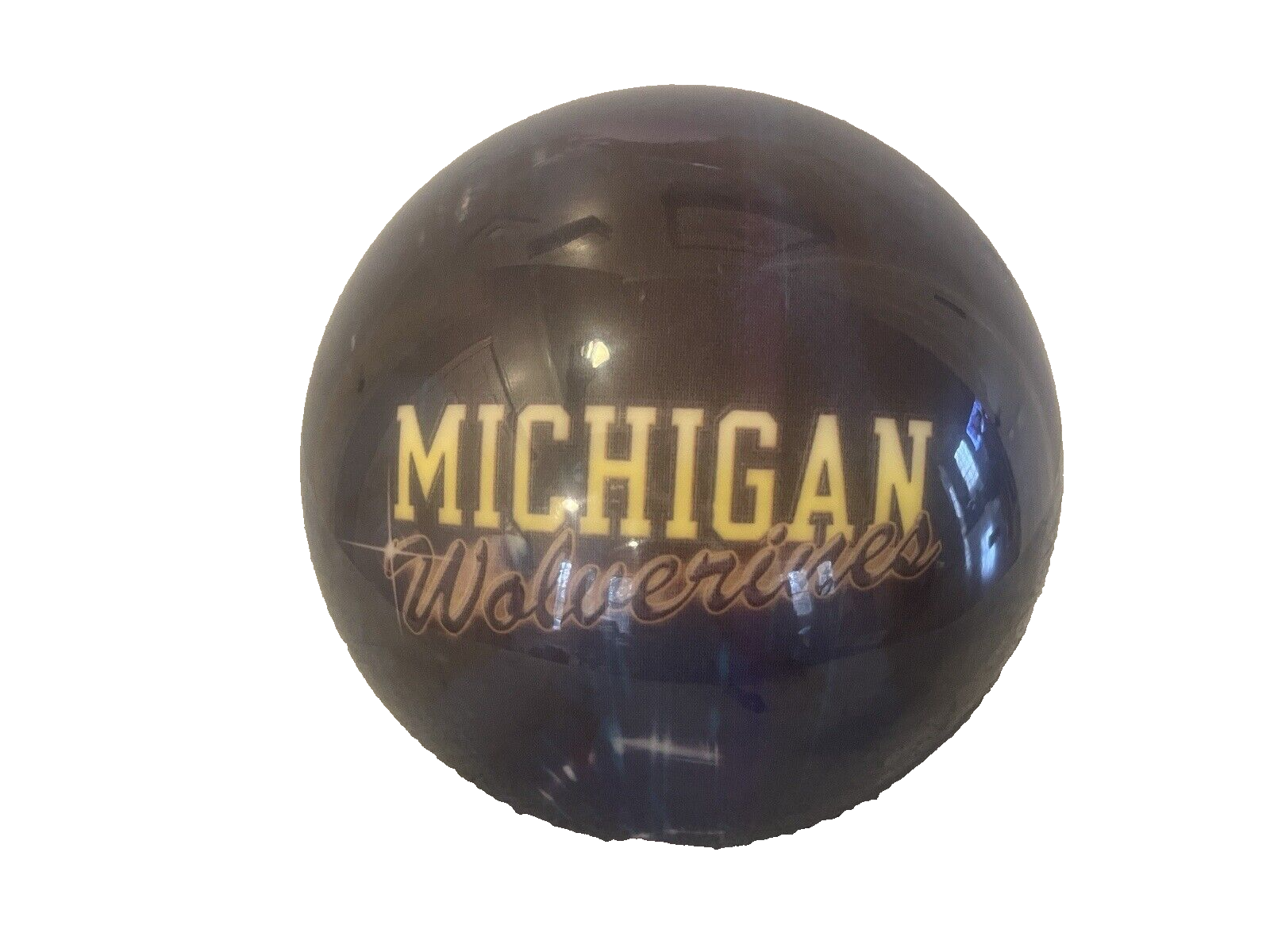 🔥Vintage Brunswick Michigan UM Wolverines bowling ball 8.5 lbs