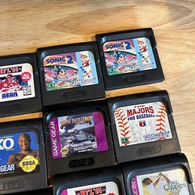Sega Game Gear Lot of 13 Games - Cleaned Tested Worked Authentic Cart Only Lot