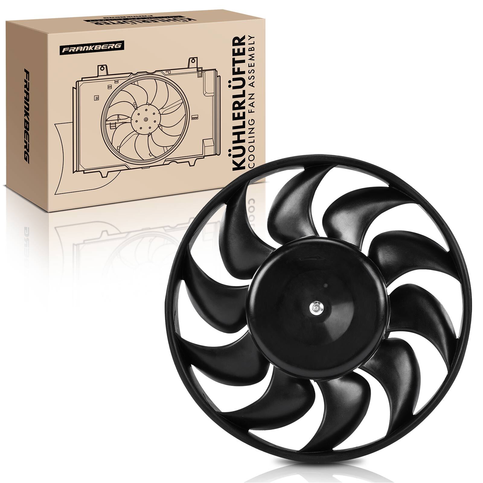 FRANKBERG Radiator Cooling Fan for VW Transporter Mk IV 1990-2003 California T4
