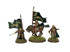 GAMLING & HAMA FOOT & MTD Rohan lord of the ring warhammer 28mm Painted MESBG