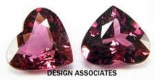 RHODOLITE GARNET 4 MM HEART CUT BEAUTIFUL COL...