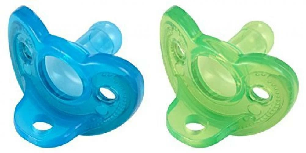 The First Years Gumdrop Newborn Pacifiers 2 Pack Blue Green eBay