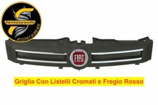 Fiat Panda 169 Dal 2003 > 2012 Griglia Mascherina Radiatore Con Fregio Rosso
