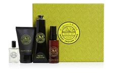 4 PC Crabtree & Evelyn West Indian Lime Men's Grooming Set Pristine Gift Quality