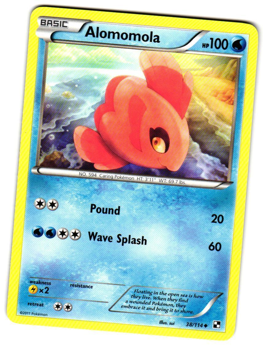 Pokemon Black and White Alomomola (38) #38/114 Uncommon Lightly played