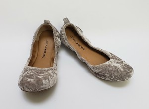 crushed velvet flats