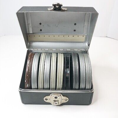 Vintage Eagle Lock Co 8mm Film Case With Brumberger Compco Film