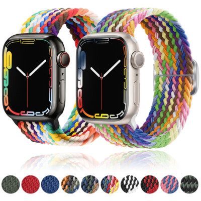 Geflochtenes Solo Loop Armband für Apple Watch 11 10 9 8 7 6 5 4 SE Ultra 3 2 1