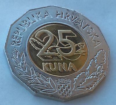 CROATIA Hrvatska  25 kuna 2000  Baby Fetus coin  RARE !-!!!