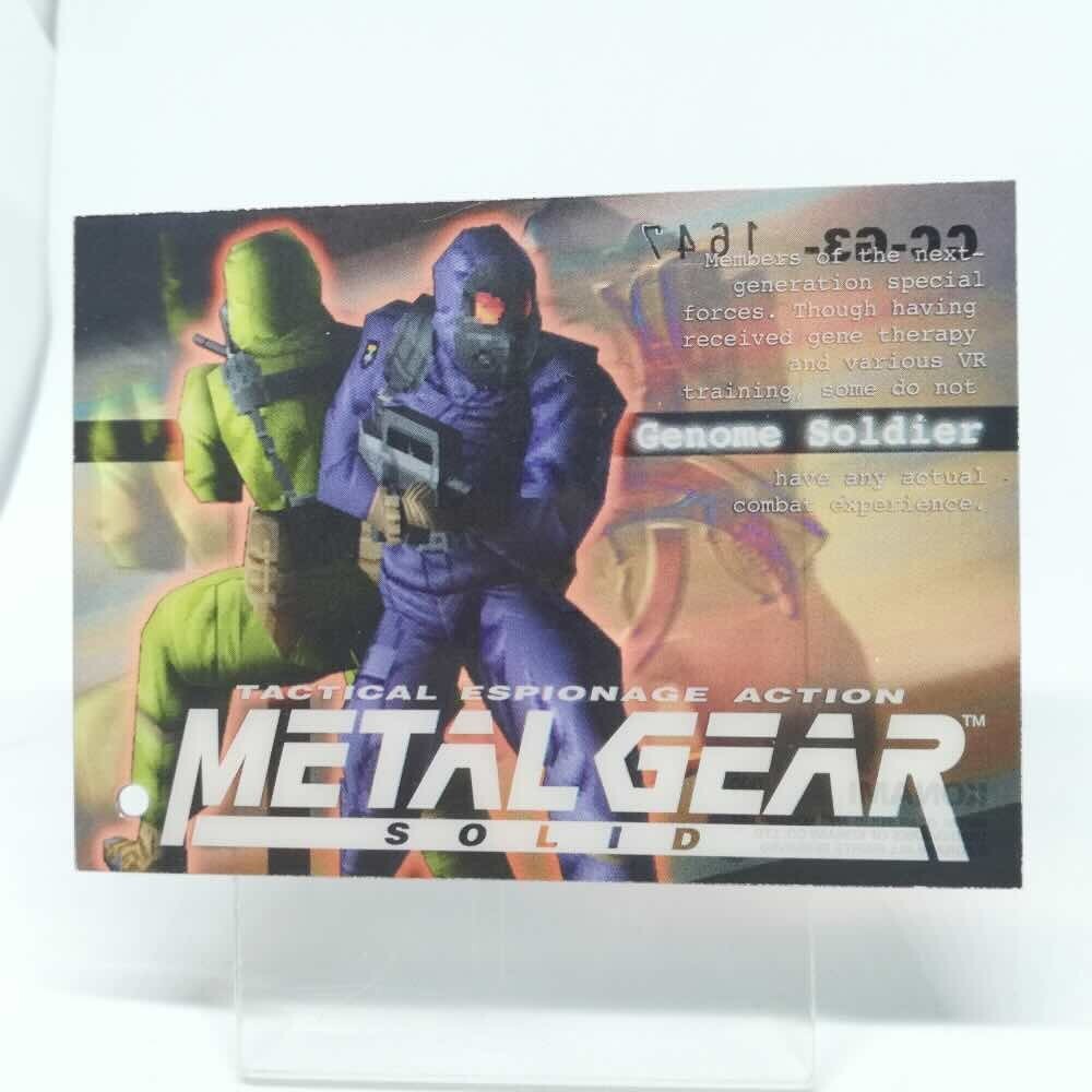 090 Genome soldier Metal Gear Solid Trading card Plastic