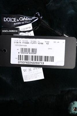 【VIP価格】DOLCE & GABBANA Weasel Fur Beanie DOLCE & GABBANA Hat Black Weasel Fur Womens Beanie Capello