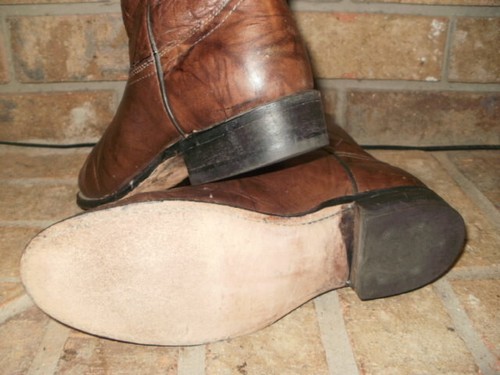 Dan Post Distressed Brown Leather Western/Roper Boot Lady 8M/Style P2955 Nice! - 第 2/7 張圖片