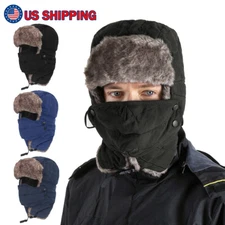 Winter Fleece Warm Hat Aviator Fur Hat Ushanka Eskimo Russian Hat with Ear Flaps