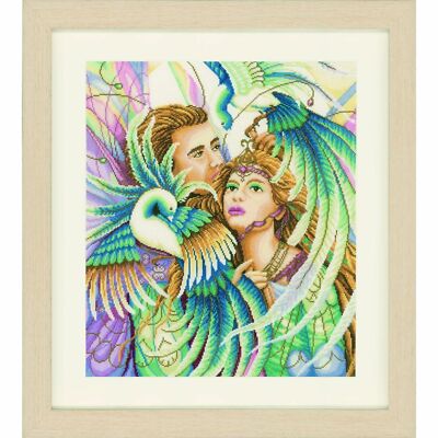   LANARTE 0144563  Bird of Paradise  Counted cross stitch kit  14 count Aida  