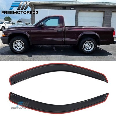 For 97-04 Dodge Dakota Standard Cab Window Visor In-Channel Rain Guard Deflector