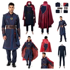 Madness Doctor Stephen Strange Cosplay costume superhero Cloak uniform fullsets