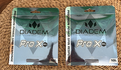 2-Packs Diadem Pro X 16L tennis Strings 1.25 mm-Free Shipping