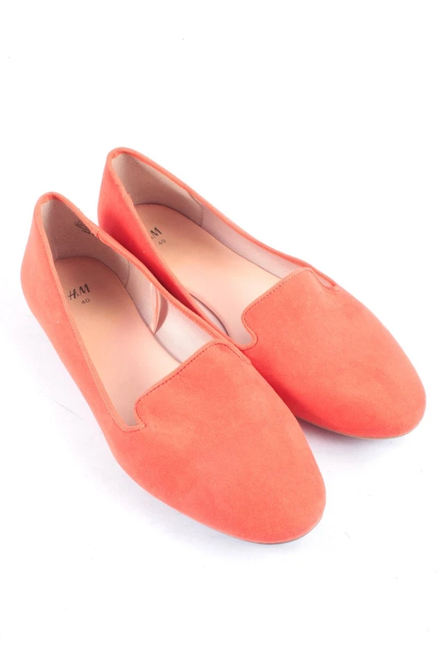 H&M Zapatos sin cordones Mujeres Flats Talla EU 40 naranja oscuro look casual - Imagen 4 de 4