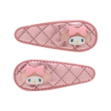 Sanrio My Melody Metallic Accessories Set of 2 Snap Clips Japan NEW