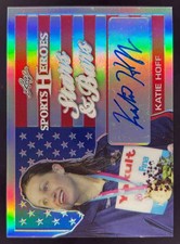 2017 Leaf Metal Sports Heroes Stars and Bars #SB-KH1 Katie Hoff Auto