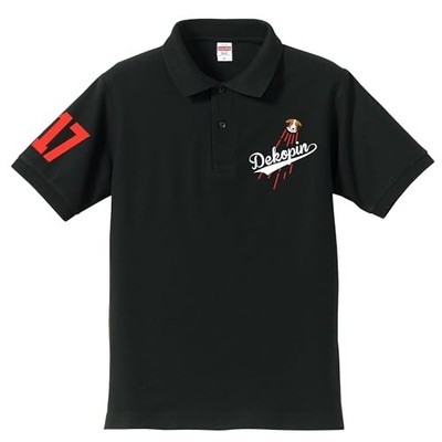 Shohei Ohtani Dekopin T-Shirt mit Koike Hondai Illustration Schwarz L